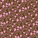 Chocolate Transfer Sheet - Pink Hearts #2